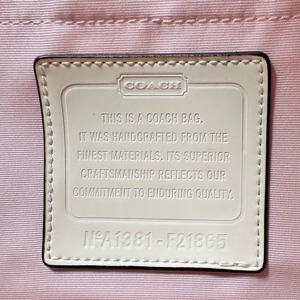 コーチ COACH ハンドバッグ
トートバッグ 2WAYバッグ マザース キャンバス A1381-F21865 ベージュ 【SS】
【中古】