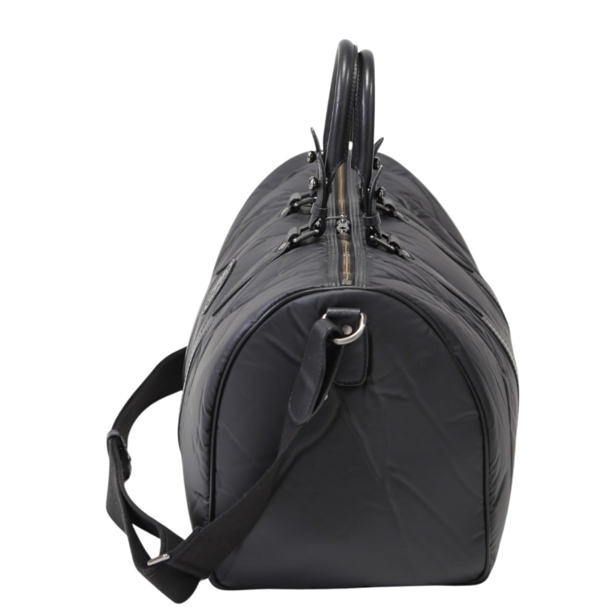 ハンティングワールド HUNTING WORLD ボストンバッグ
 旅行かばん ミニボストンバッグ PVC ブラック 【SS】
 【中古】