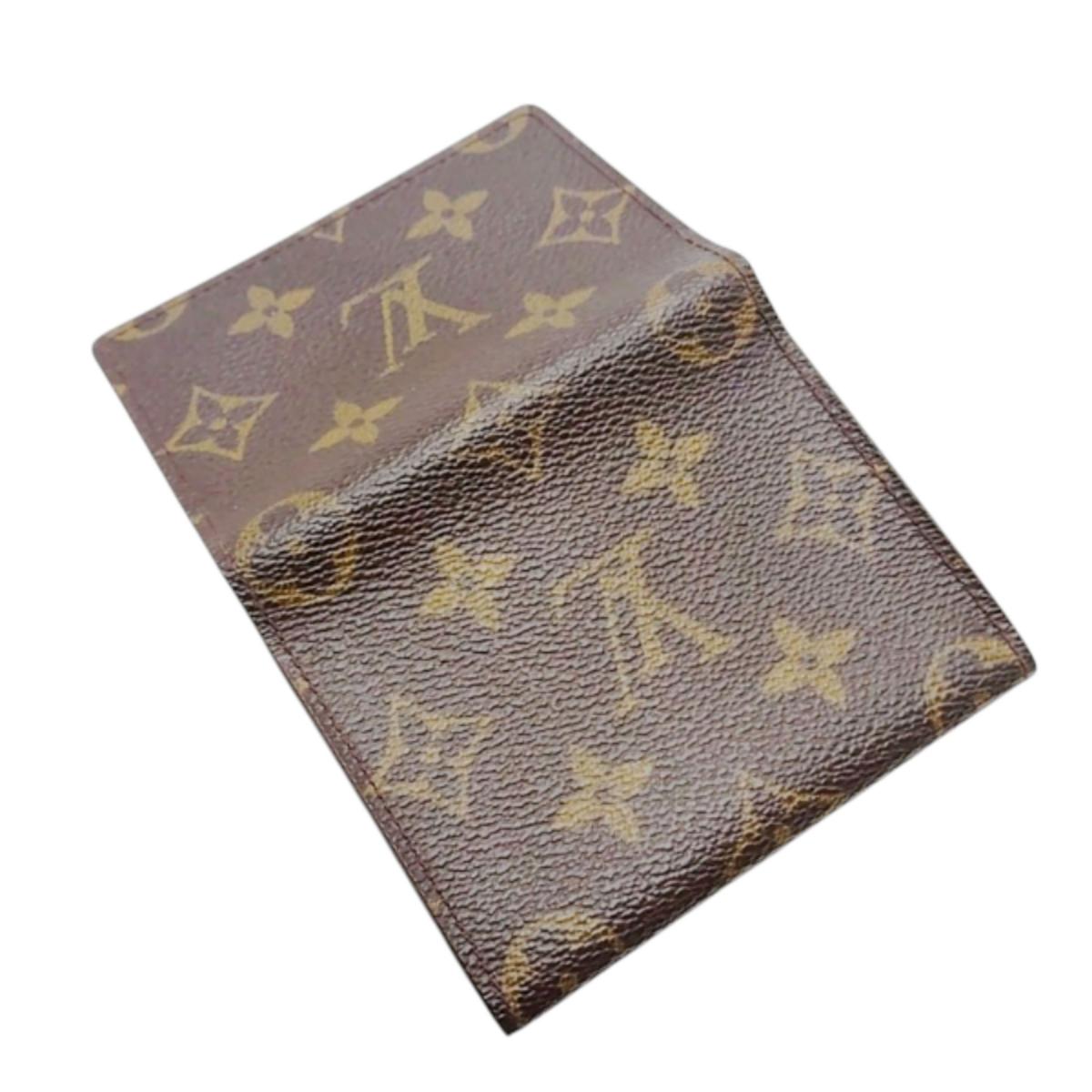 ルイヴィトン LOUIS VUITTON 名刺入れ
 カードケース モノグラム アンヴェロップ・カルト ドゥ ヴィジット モノグラムキャンバス M62920 ブラウン LV
 【SS】
 【中古】