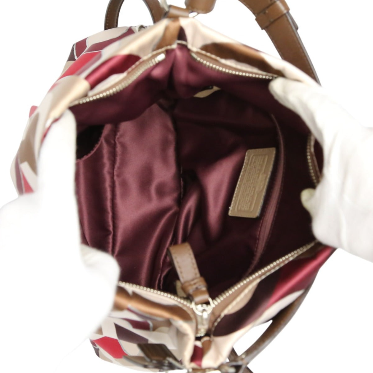 コーチ COACH ハンドバッグ
トートバッグ 肩掛け オプアート ナイロン F1273 マルチカラー 【SS】
【中古】