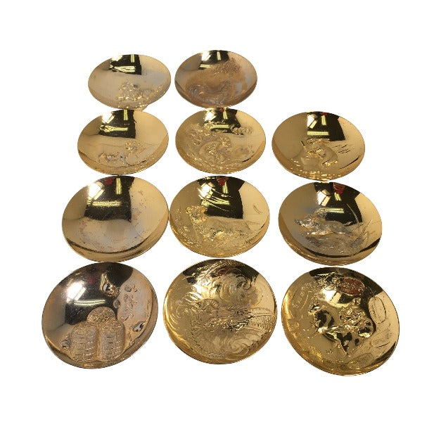金杯 縁起物 24KGP 11杯 ゴールド 【SS】
【中古】