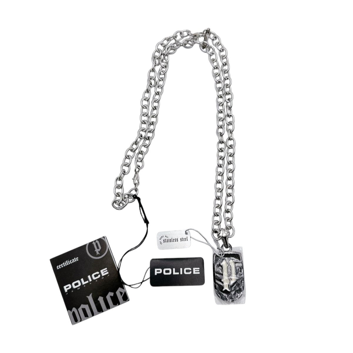 ポリス POLICE ネックレス
ネックレス SENTINEL プレート 22409PSB02 ブラック 【SS】
【中古】