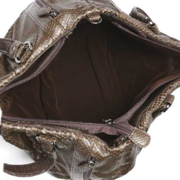 パイソン Python ショルダーバッグ
ハンドバッグ 訳あり パイソン LB-2030 ニコチン 【SS】
【中古】