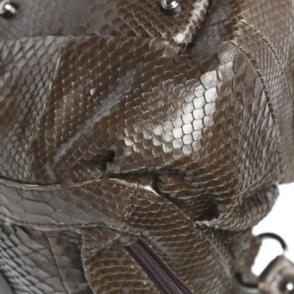 パイソン Python ショルダーバッグ
ハンドバッグ 訳あり パイソン LB-2030 ニコチン 【SS】
【中古】