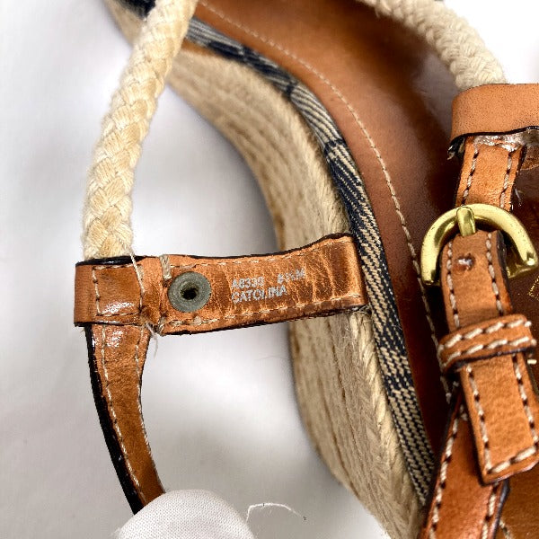 コーチ COACH サンダル
ウェッジソール アンクルストラップ付 デニム デニム 【SS】
【中古】