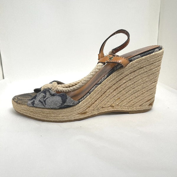コーチ COACH サンダル
ウェッジソール アンクルストラップ付 デニム デニム 【SS】
【中古】