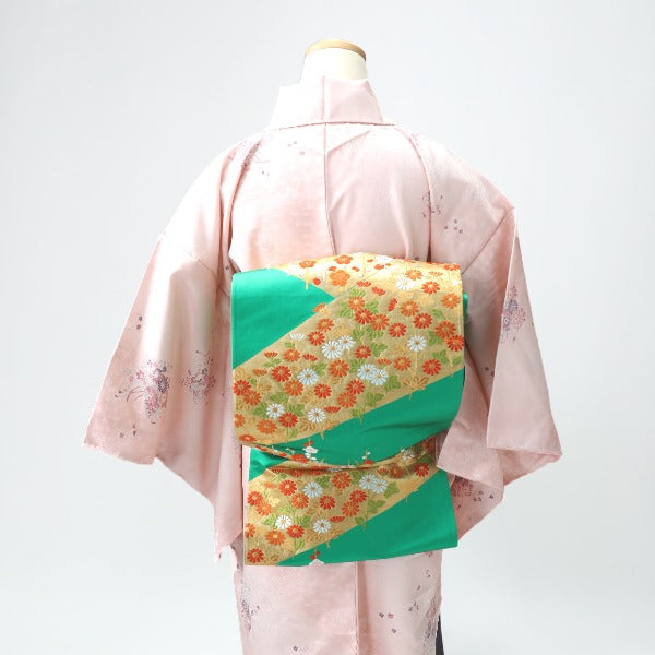 袋帯
梅の花 袋帯 緑 【SS】
【中古】