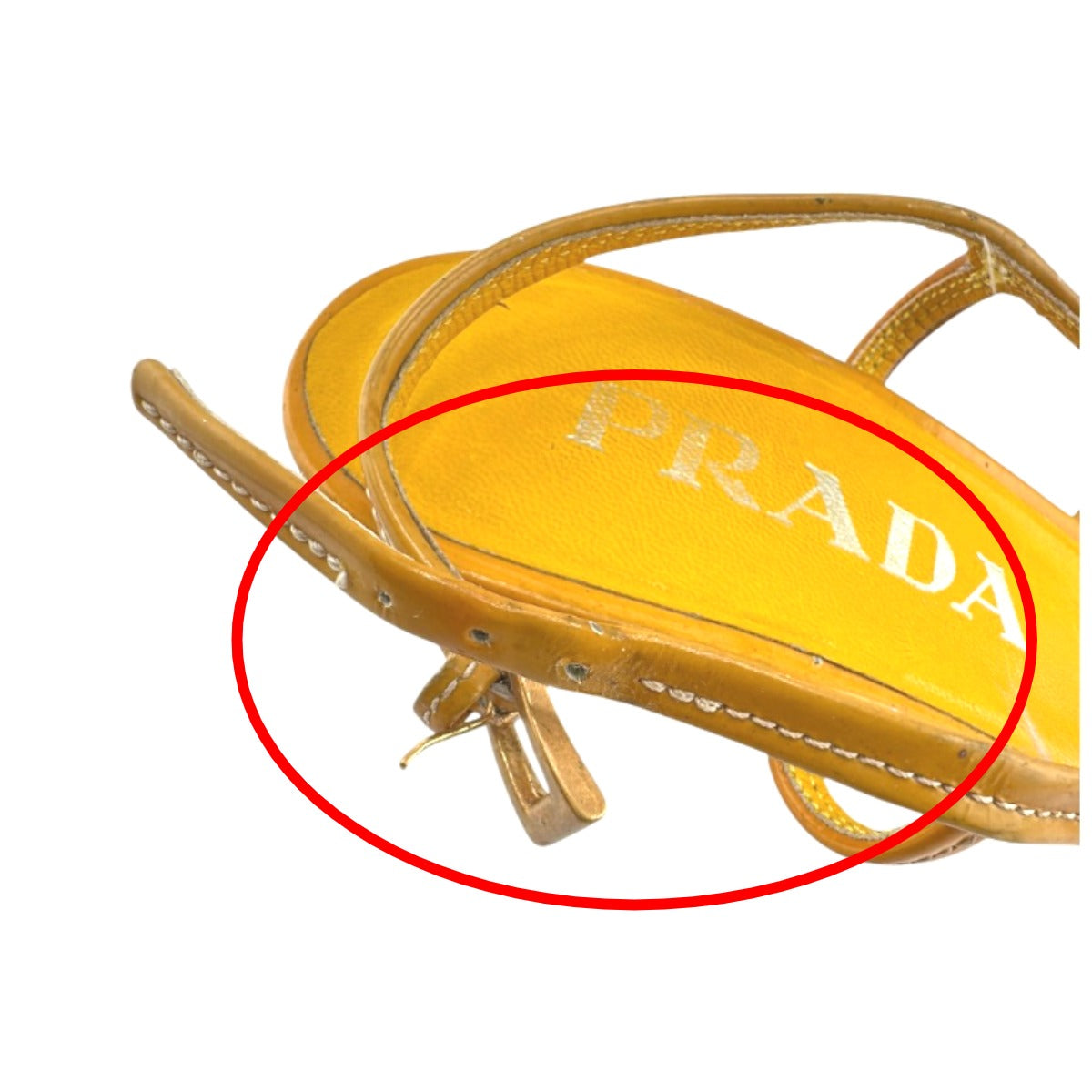 プラダ PRADA サンダル
サンダル #34 1/2 バックストラップ ハイヒール イエロー 【SS】
【中古】