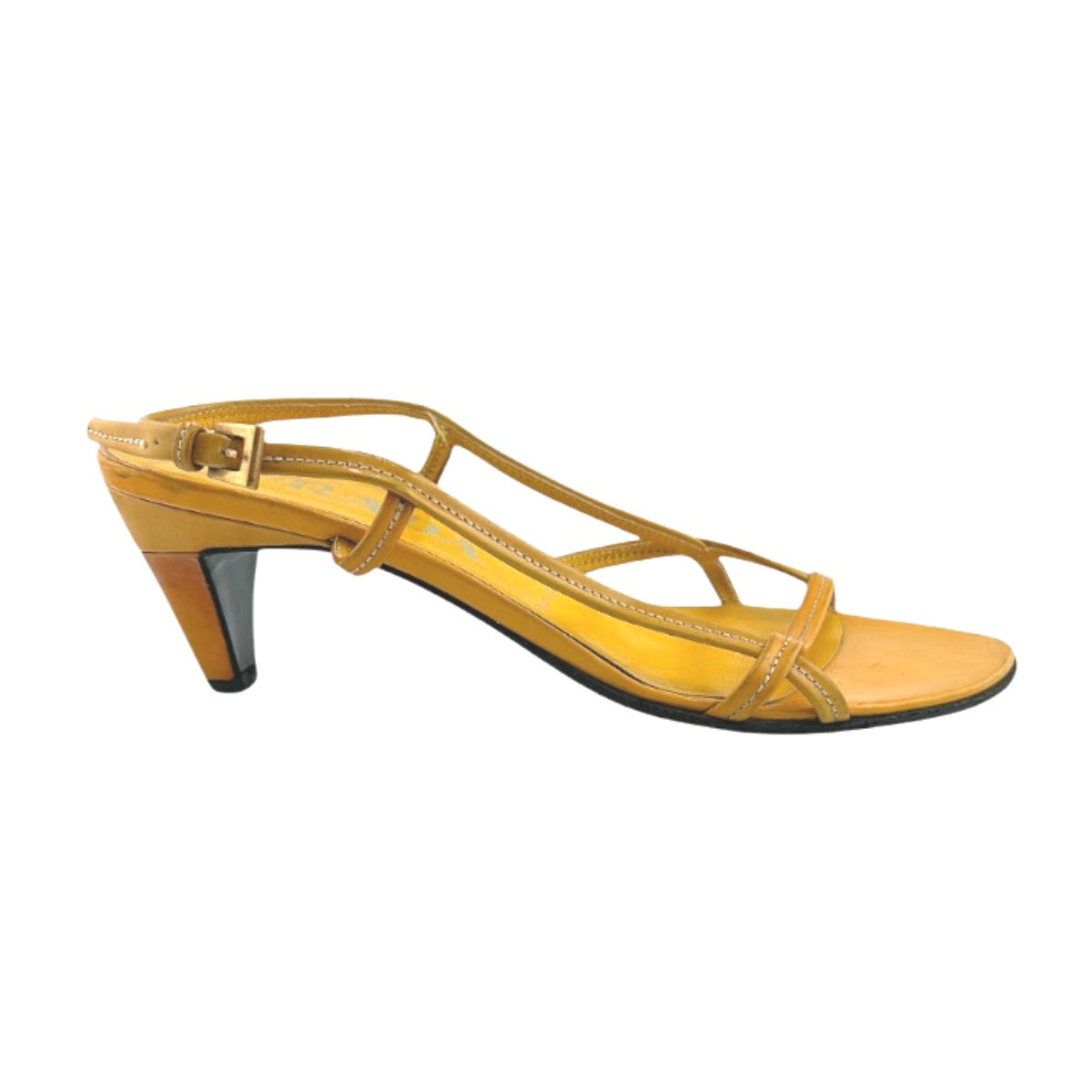 プラダ PRADA サンダル
サンダル #34 1/2 バックストラップ ハイヒール イエロー 【SS】
【中古】