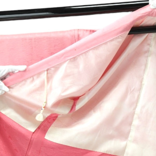 羽織
着物 和服 化繊 羽織 ぼかし絞り ポリエステル ローズピンク 【SS】
【中古】