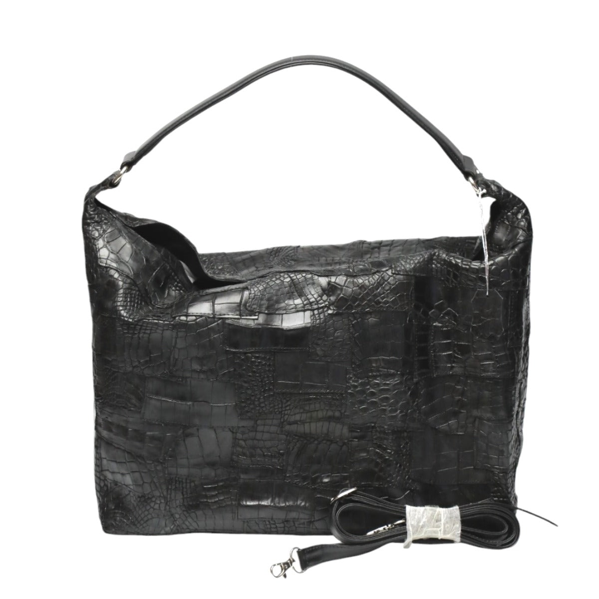 クロコダイル CROCODILE ショルダーバッグ
パッチワーク 訳あり マット クロコダイル K-11765 ブラック 【H】
