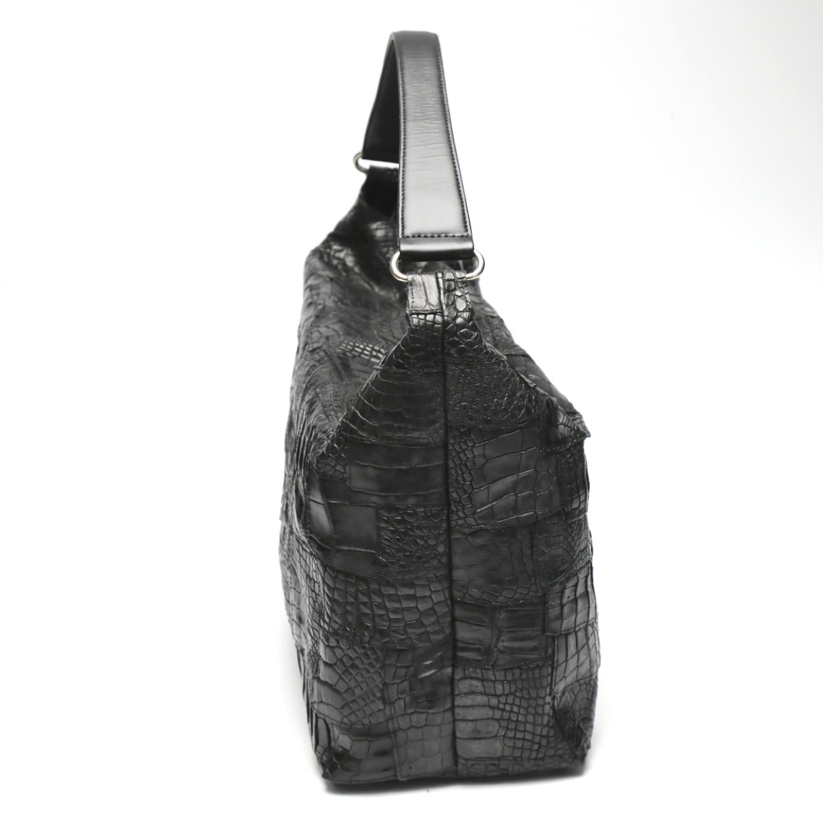クロコダイル CROCODILE ショルダーバッグ
パッチワーク 訳あり マット クロコダイル K-11765 ブラック 【H】