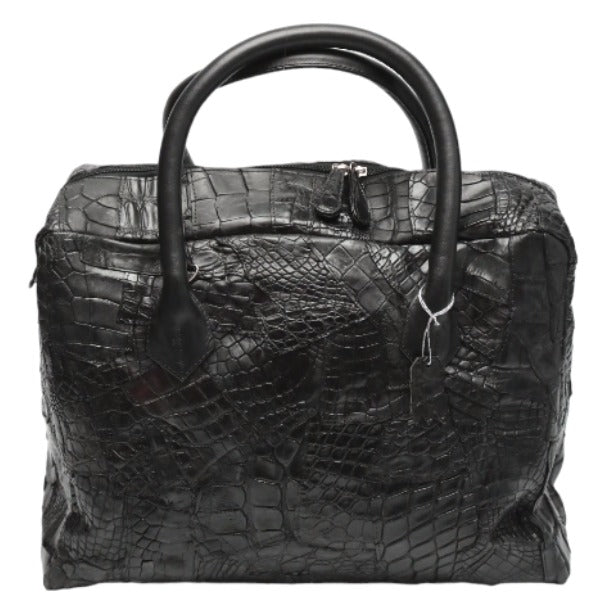クロコダイル CROCODILE ボストンバッグ
2WAY 訳あり クロコパッチ 11821 ブラック 【SS】
【中古】