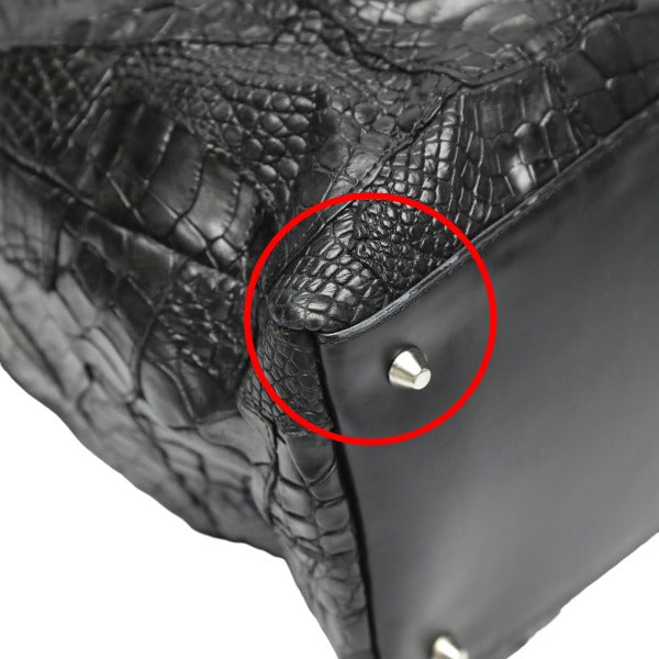 クロコダイル CROCODILE ボストンバッグ
2WAY 訳あり クロコパッチ 11821 ブラック 【SS】
【中古】