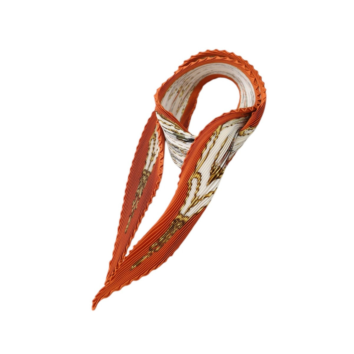 エルメス HERMES スカーフ
プリーツスカーフ ムガル王朝の馬 LES CHEVAUX DES MOGHOLS シルク オレンジ 【SS】
【中古】