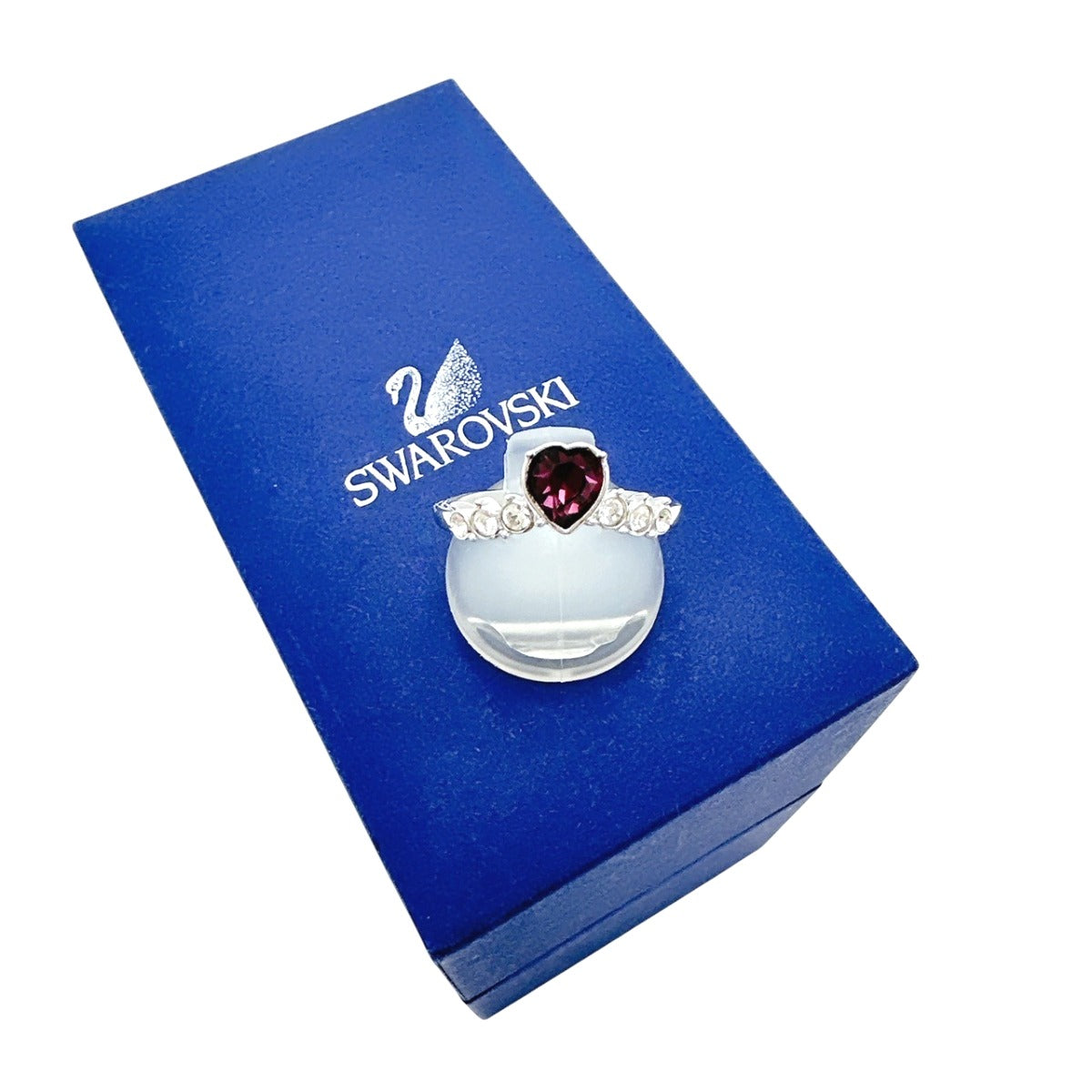 スワロフスキー SWAROVSKI リング・指輪
指輪 14号 ハート パープル 【SS】
【中古】