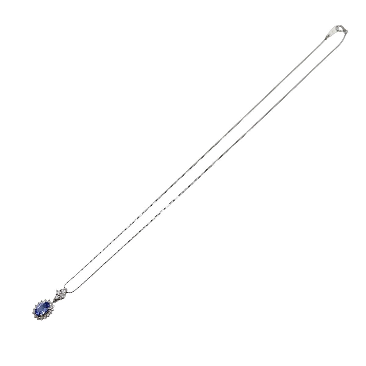 ネックレス
44cm タンザナイト T 0.75 D 0.29ct Pt850プラチナ プラチナ×ブルー 【SS】
【中古】