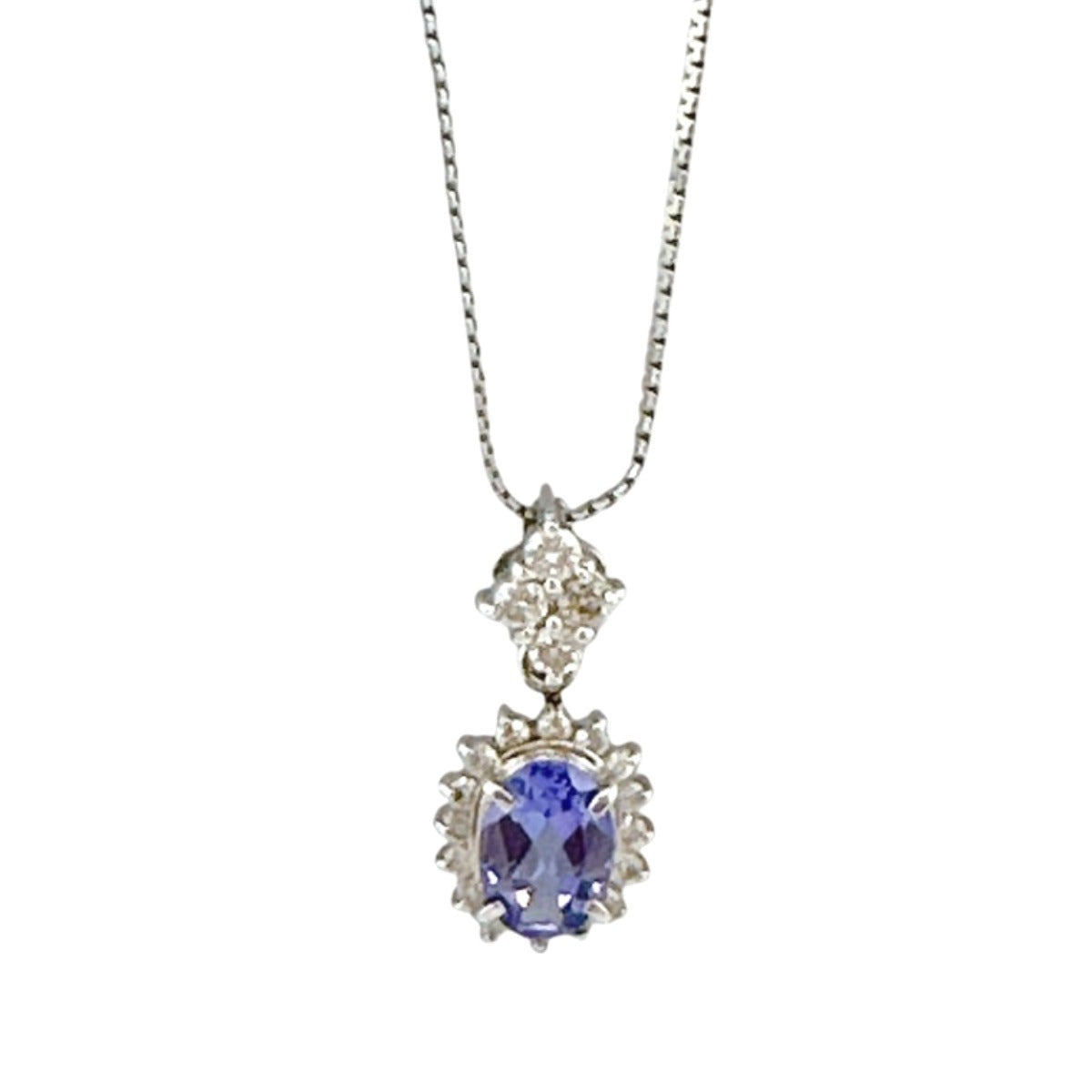 ネックレス
44cm タンザナイト T 0.75 D 0.29ct Pt850プラチナ プラチナ×ブルー 【SS】
【中古】