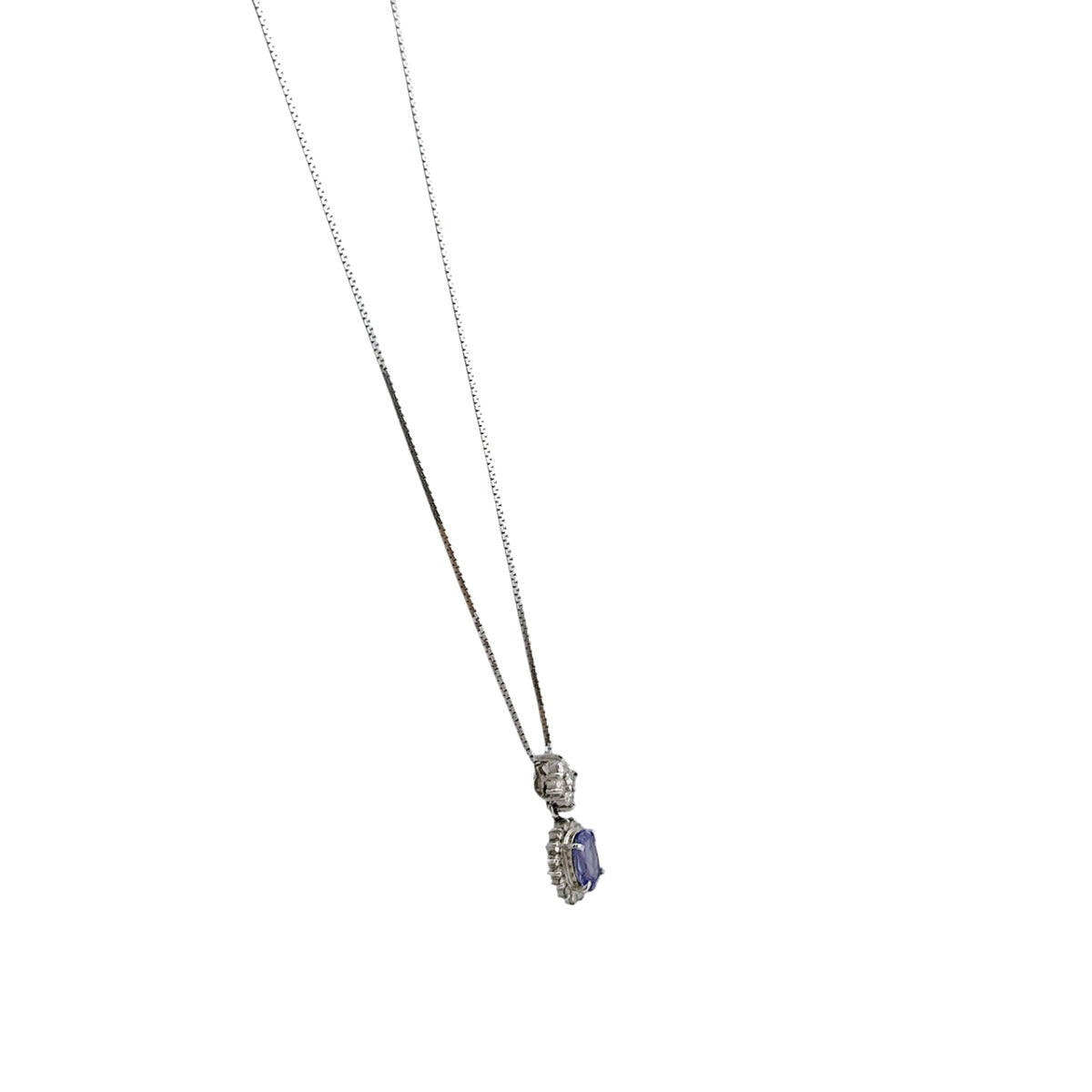 ネックレス
44cm タンザナイト T 0.75 D 0.29ct Pt850プラチナ プラチナ×ブルー 【SS】
【中古】