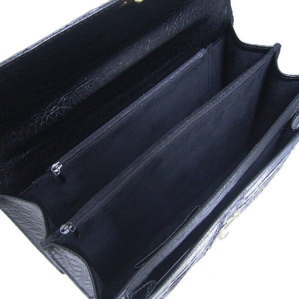 カイマンクロコダイル CAIMAN CROCODILE セカンドバッグ
紳士用メンズバック カイマン 3678 ブラック 【SS】
【中古】