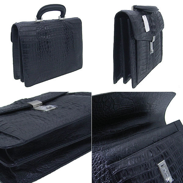 カイマンクロコダイル CAIMAN CROCODILE セカンドバッグ
紳士用メンズバック カイマン 3678 ブラック 【SS】
【中古】