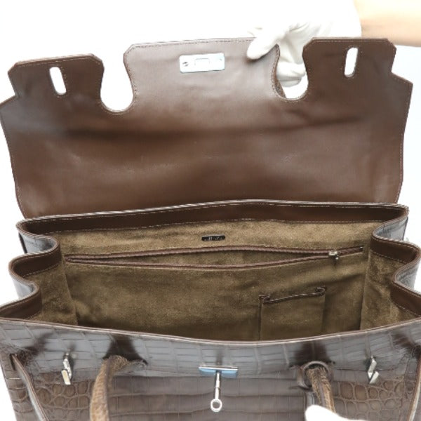 クロコダイル CROCODILE ハンドバッグ
ヘンローン マットクロコダイル マット クロコダイル A179 チャコブラウン 【SS】
【中古】