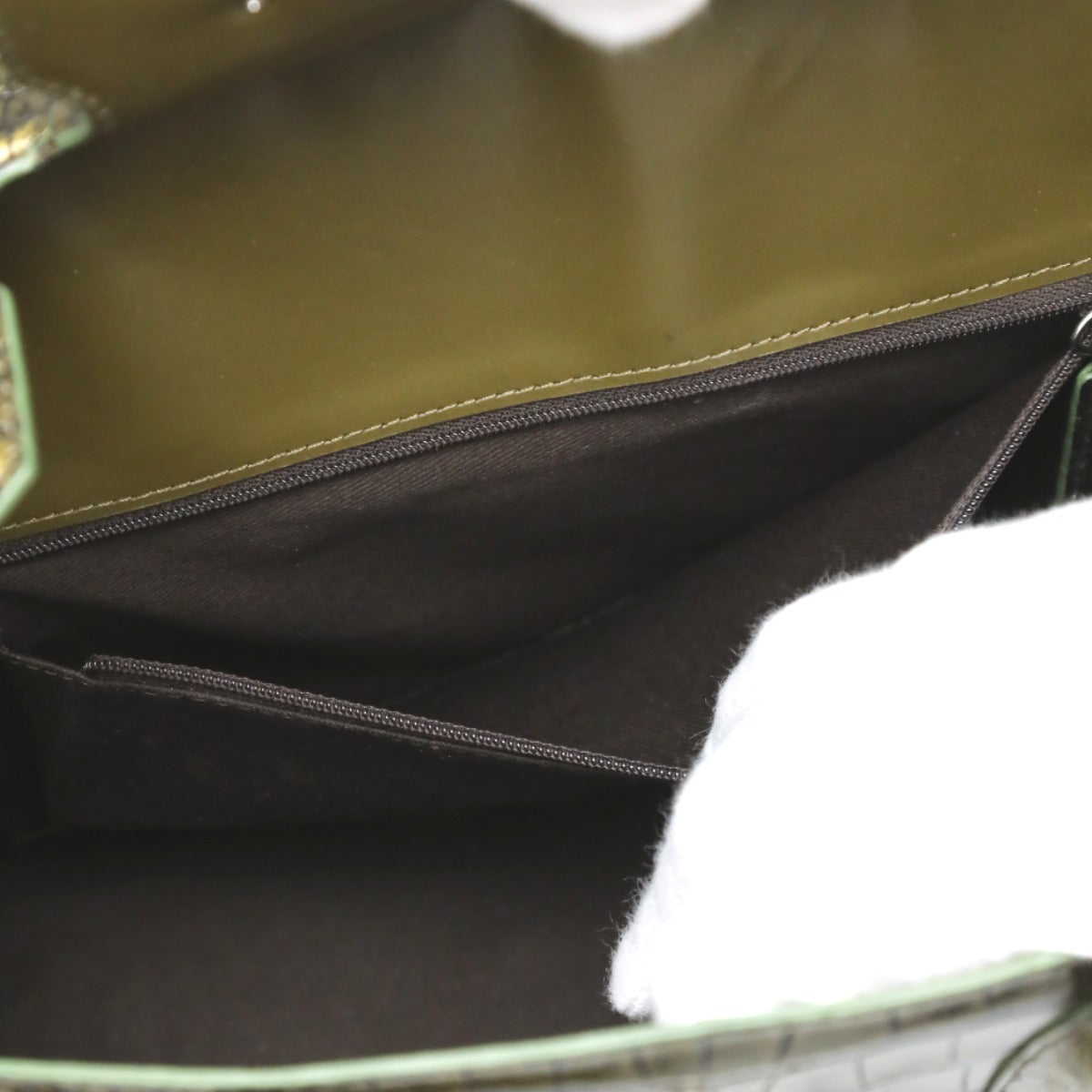 クロコダイル CROCODILE ハンドバッグ
ヘンローン メタリック 30cm クロコダイル YB-2101 ゴールド 【H】