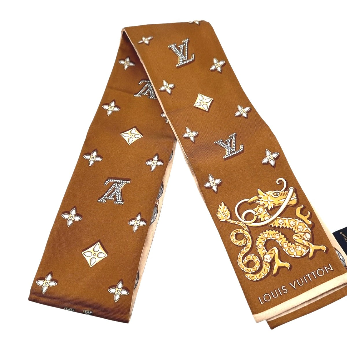 ルイヴィトン LOUIS VUITTON スカーフ
プレシャスストーン モノグラム バンドー・プレシャス ドラゴン シルク M79477 ベージュ LV
【SS】
【中古】