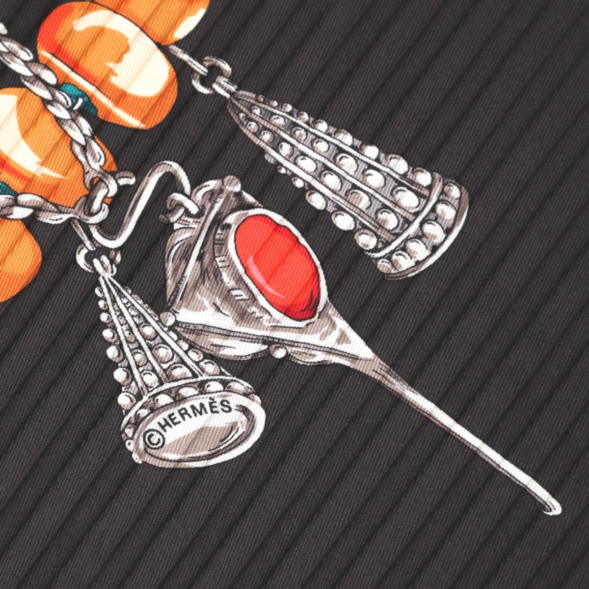 エルメス HERMES スカーフ
プリーツスカーフ TERRES PRECIEUSES シルク100% シルク ブラック 【SS】
【中古】