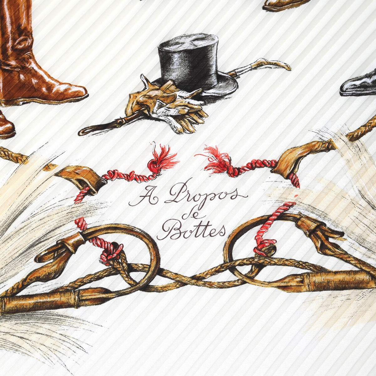 エルメス HERMES スカーフ
プリーツスカーフ A propos de Bottes シルク100% シルク ホワイト 【SS】
【中古】
