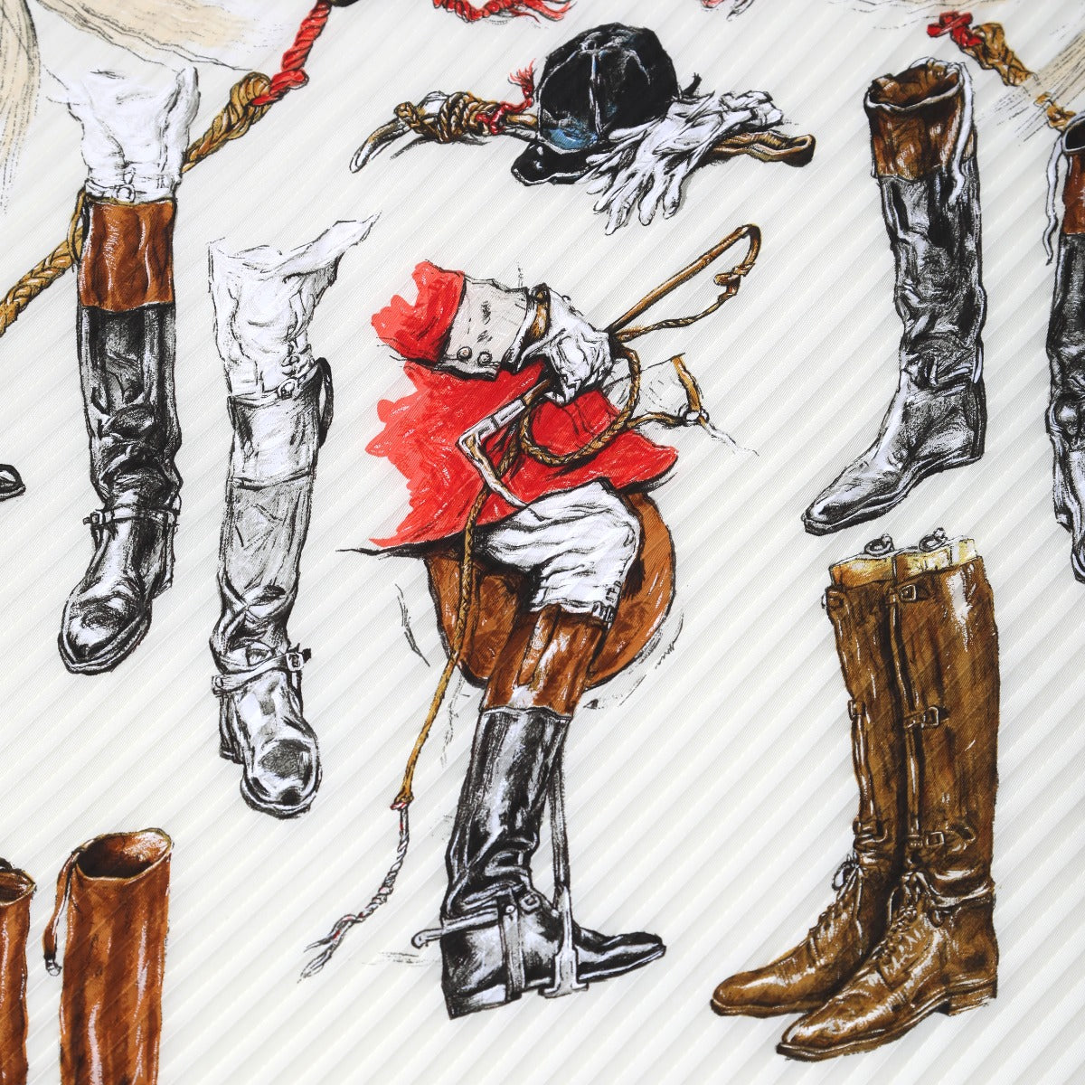エルメス HERMES スカーフ
プリーツスカーフ A propos de Bottes シルク100% シルク ホワイト 【SS】
【中古】