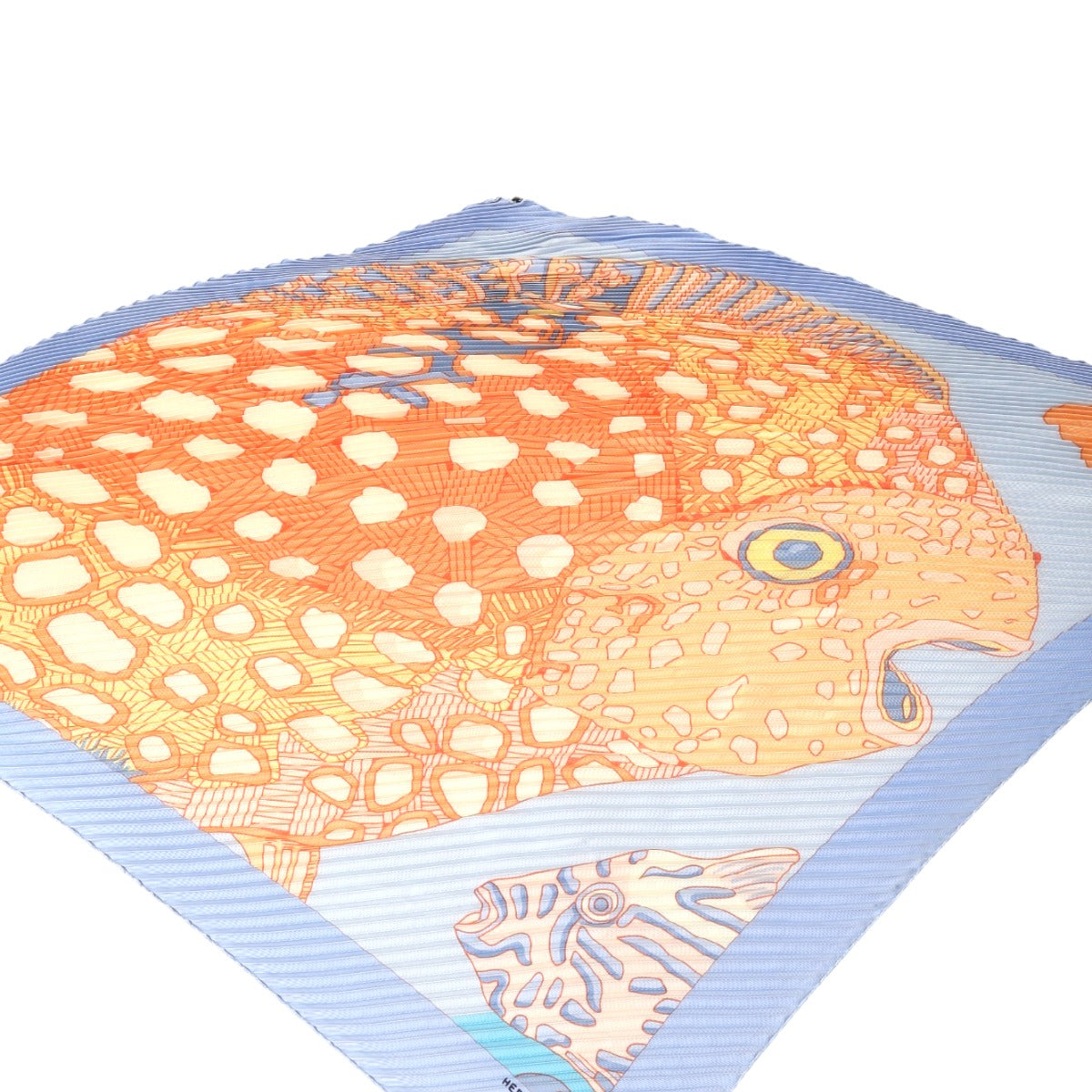 エルメス HERMES スカーフ
プリーツスカーフ カレ90 深海魚 GRANDS FONDS シルク100% シルク オレンジ 【SS】
【中古】