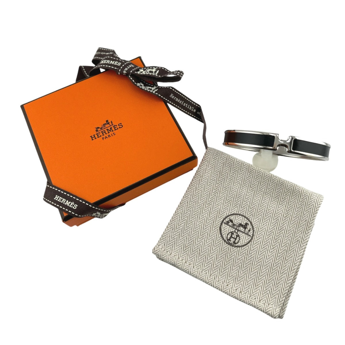 エルメス HERMES バングル
ブレスレット レザースカーレットファン オランプ メタル シルバー 【SS】
【中古】