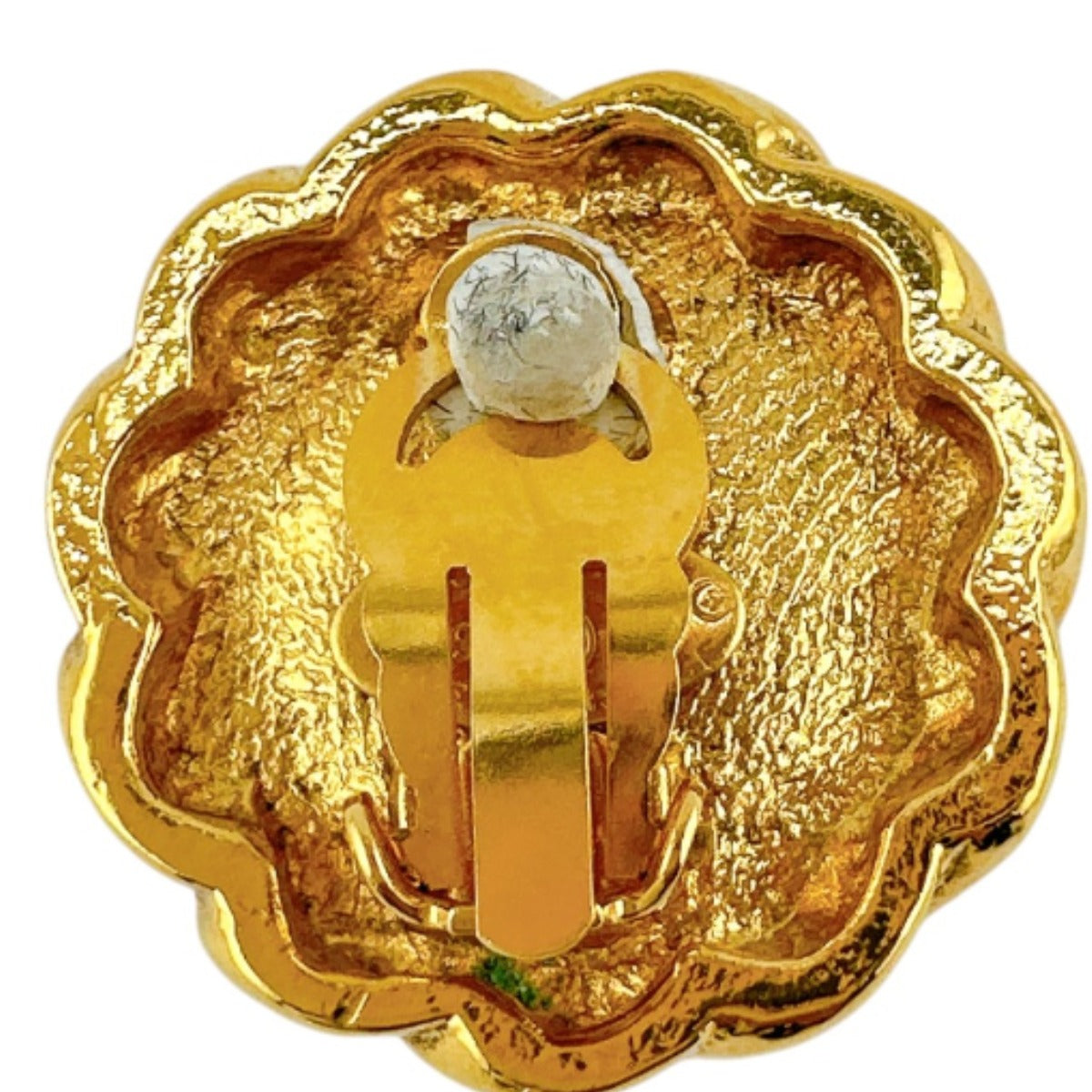 シャネル CHANEL イヤリング
フェイクパール 箱付 ラウンドデザイン ゴールド 【SS】
【中古】