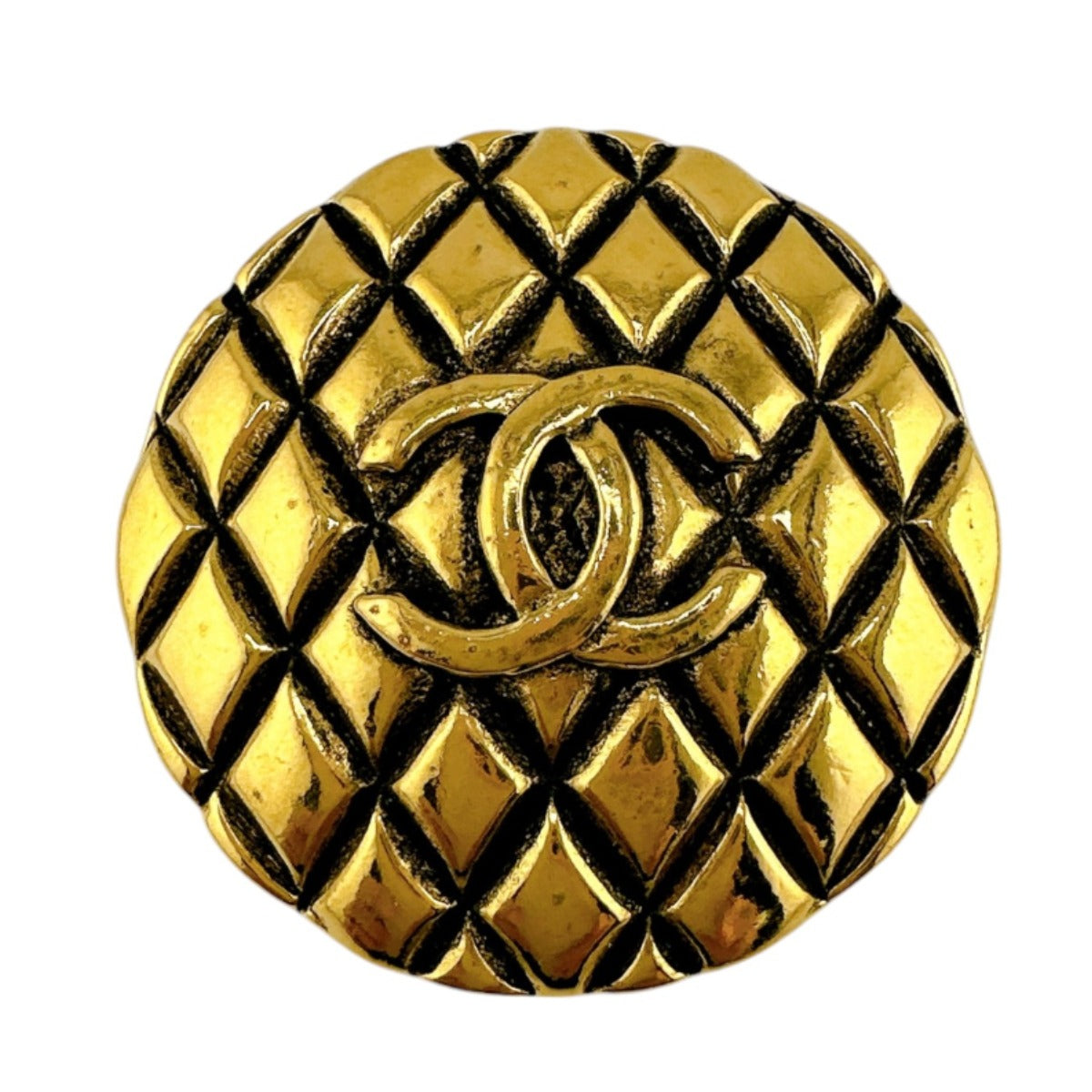 シャネル CHANEL ブローチ
ヴィンテージ ココマーク マトラッセ ゴールド 【SS】
【中古】