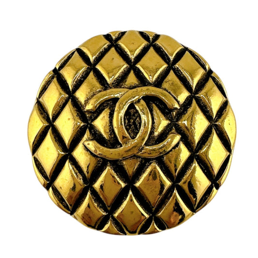 シャネル CHANEL ブローチ
 ヴィンテージ ココマーク おしゃれ おでかけ マトラッセ ゴールド 【SS】
 【中古】