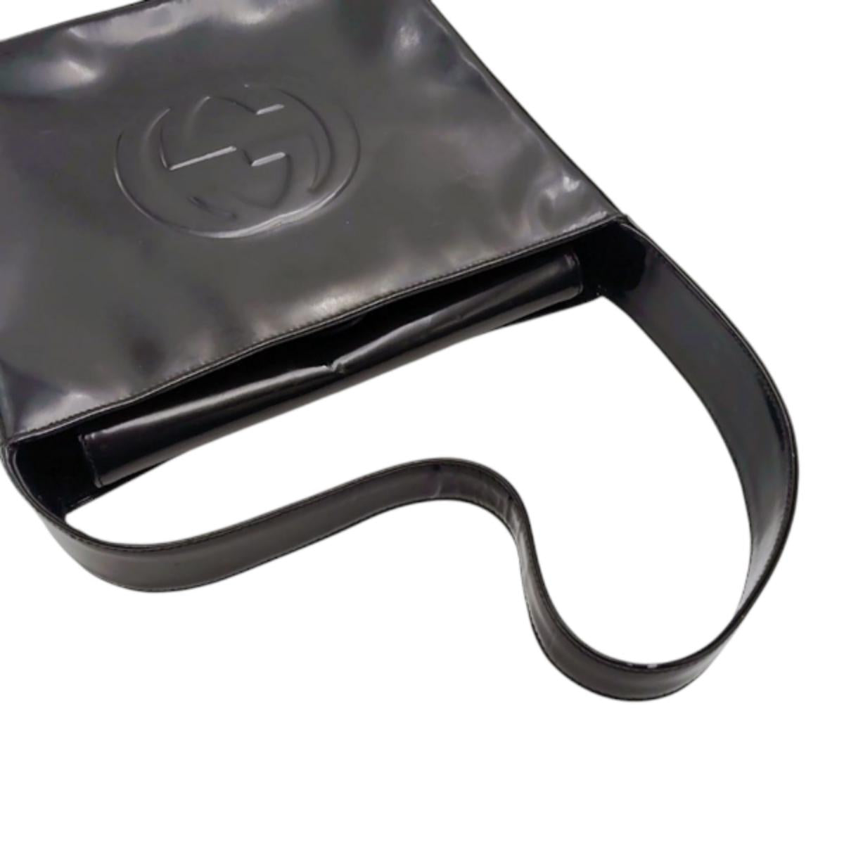 グッチ GUCCI ハンドバッグ
ハンドバック ワンショルダー インターロッキングG エナメル ブラック 【SS】
【中古】