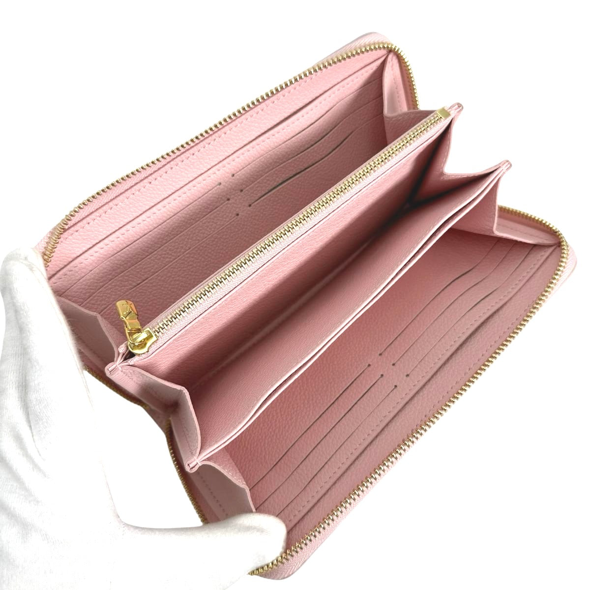 Louis Vuitton LOUIS VUITTON Long Wallet
Round zipper Monogram Emplant Zippy Wallet Monogram Emplant M81299 Pink LV
【second hand】