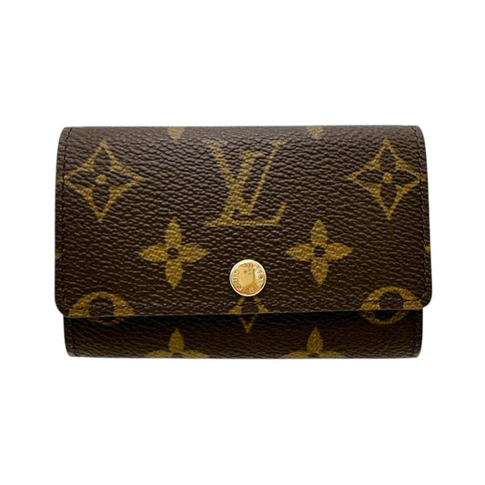 ルイヴィトン LOUIS VUITTON キーケース
 6本用キーケース モノグラム ミュルティクレ6 モノグラムキャンバス M62630 ブラウン LV
 【SS】
 【中古】