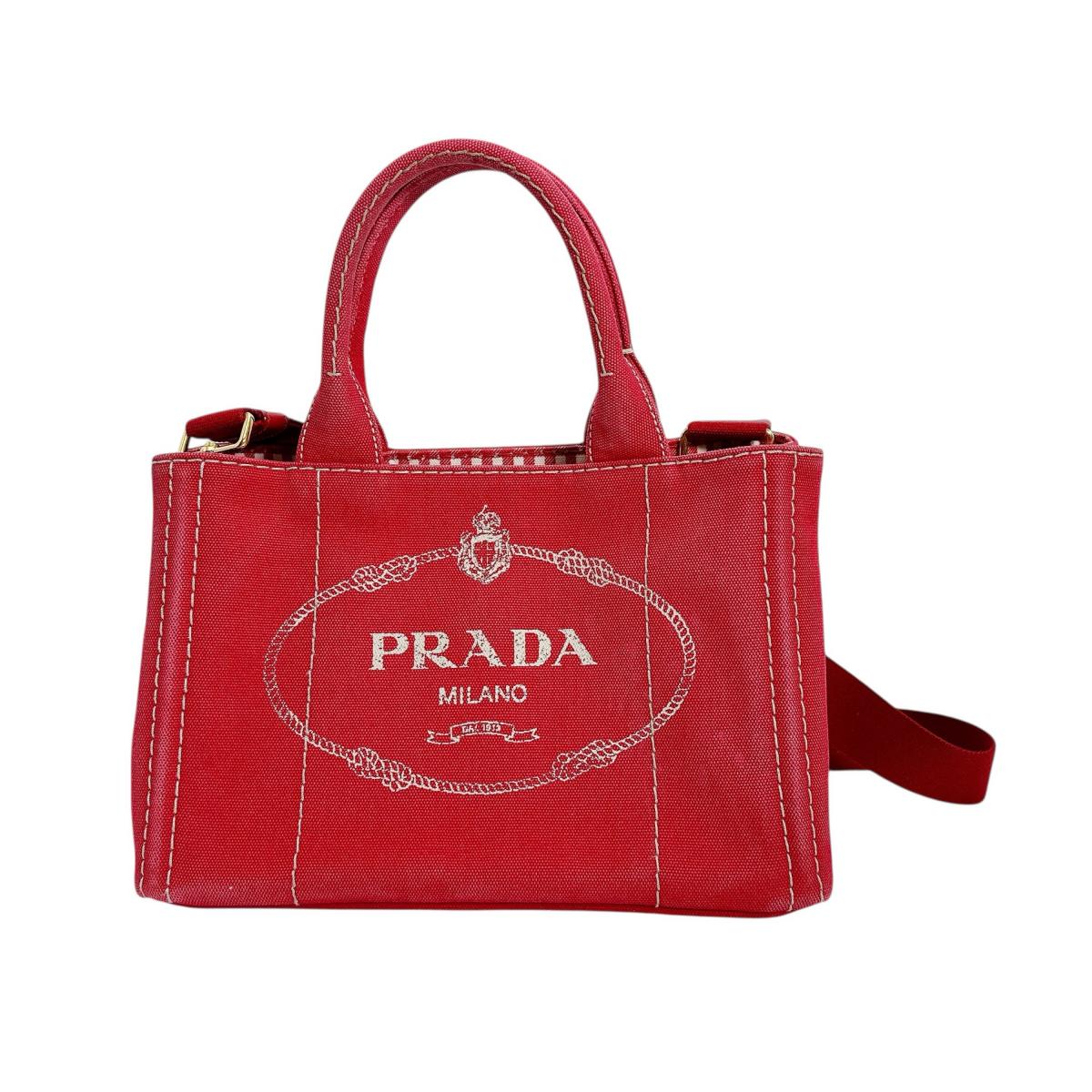 プラダ PRADA トートバッグ
2way ミニ カナパ キャンバス BN2439 レッド 【SS】
【中古】