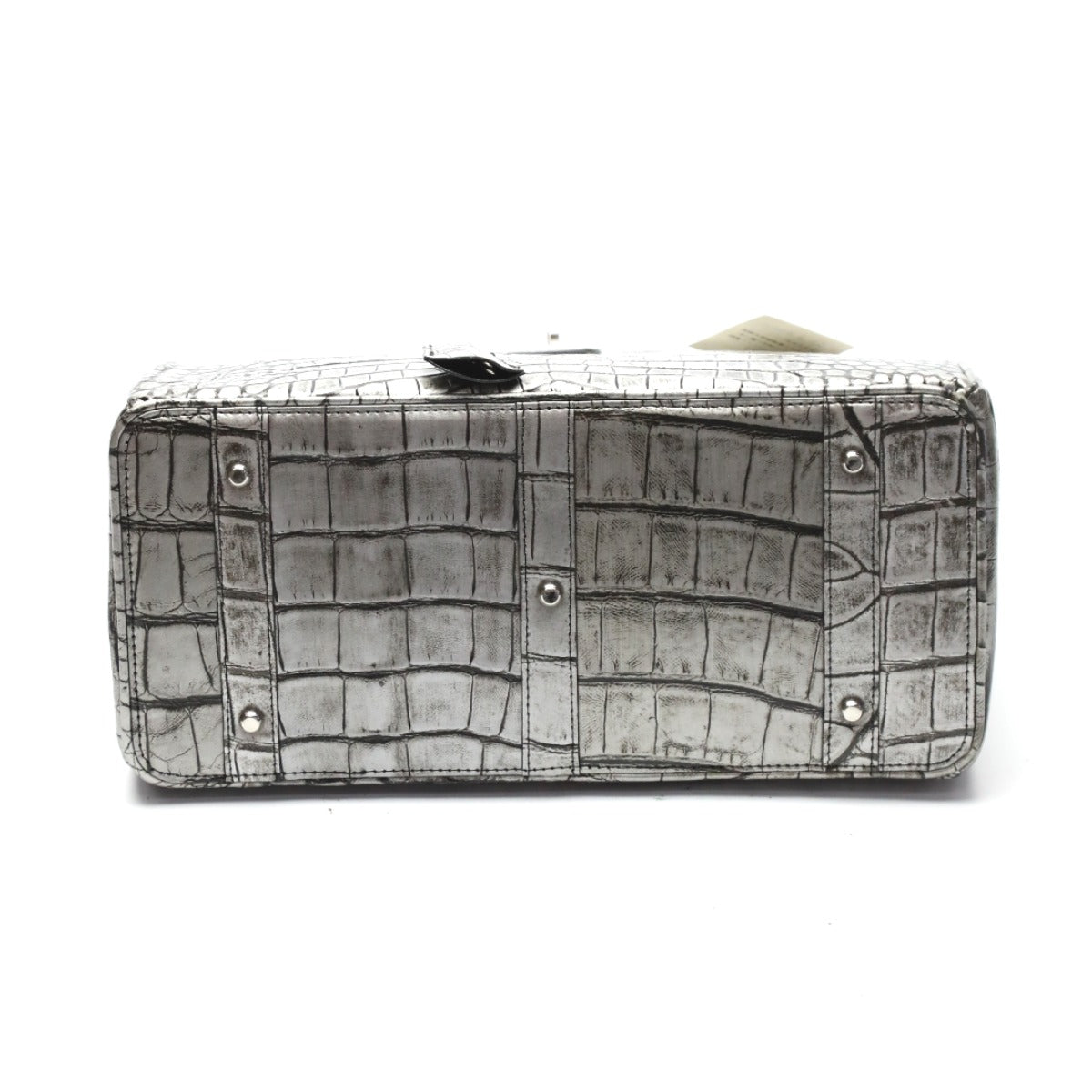 クロコダイル CROCODILE ハンドバッグ
ハンドバッグ ヘンローン クロコダイル YB-2101 シルバー 【H】