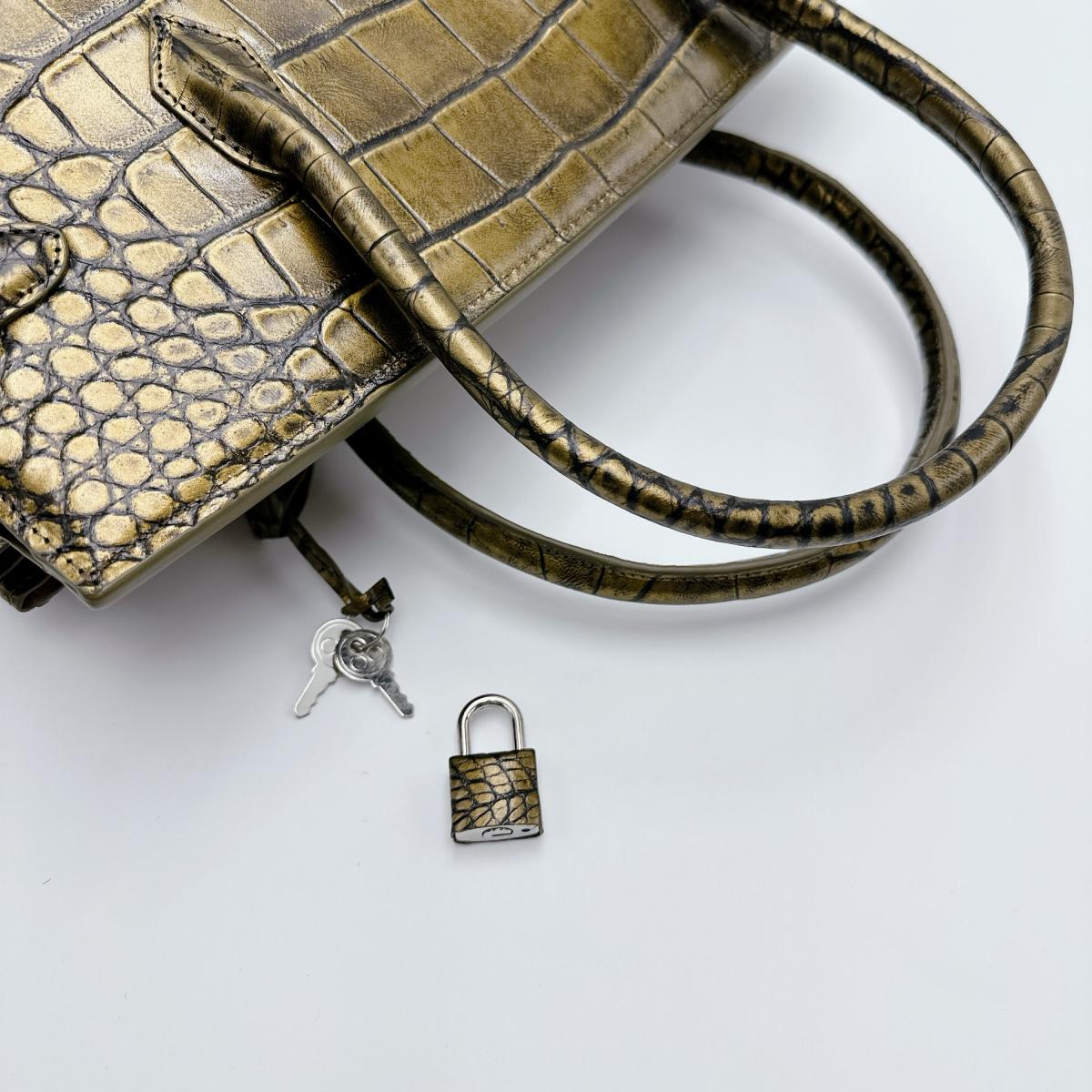 クロコダイル CROCODILE ハンドバッグ
メタリック クロコダイル YB-2103 メタリック 【SS】