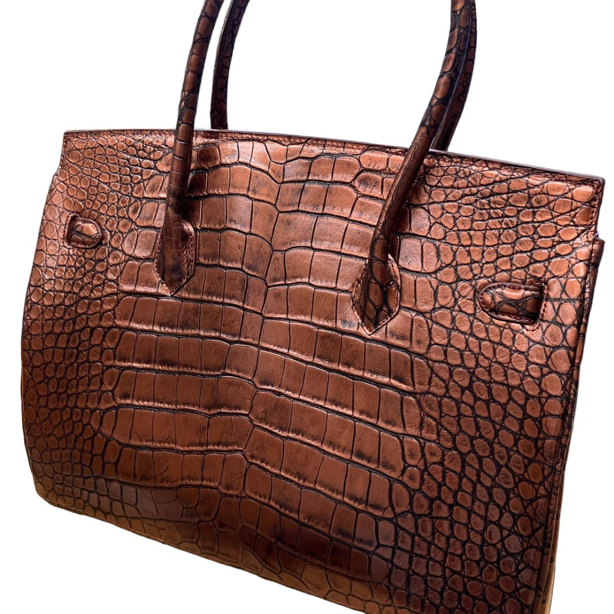 クロコダイル CROCODILE ハンドバッグ
ハンドバッグ メタリック 訳あり クロコダイル YB-2103 ブラウン 【SS】
【中古】