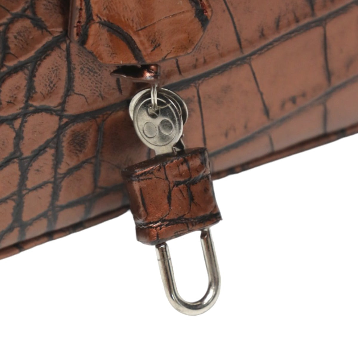 クロコダイル CROCODILE ハンドバッグ
ハンドバッグ メタリック 訳あり クロコダイル YB-2103 ブラウン 【SS】
【中古】