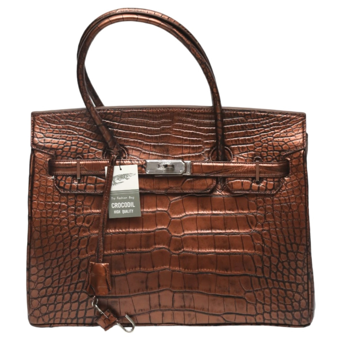 クロコダイル CROCODILE ハンドバッグ
ハンドバッグ メタリック 訳あり クロコダイル YB-2103 ブラウン 【SS】
【中古】