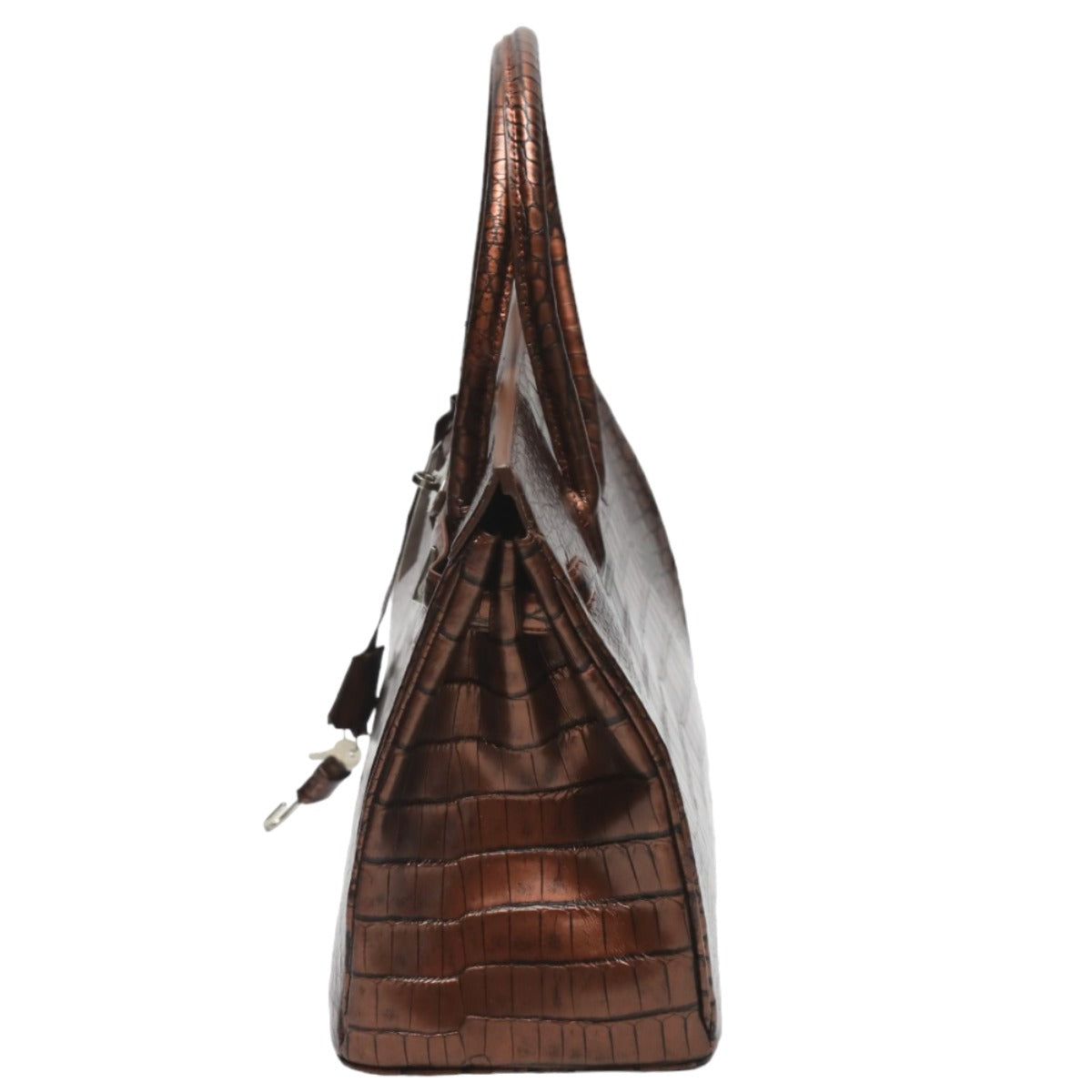 クロコダイル CROCODILE ハンドバッグ
ハンドバッグ メタリック 訳あり クロコダイル YB-2103 ブラウン 【SS】
【中古】