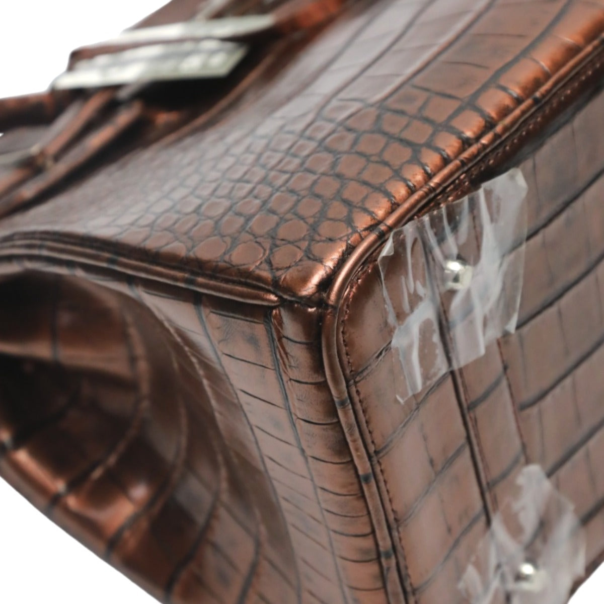 クロコダイル CROCODILE ハンドバッグ
ハンドバッグ メタリック 訳あり クロコダイル YB-2103 ブラウン 【SS】
【中古】