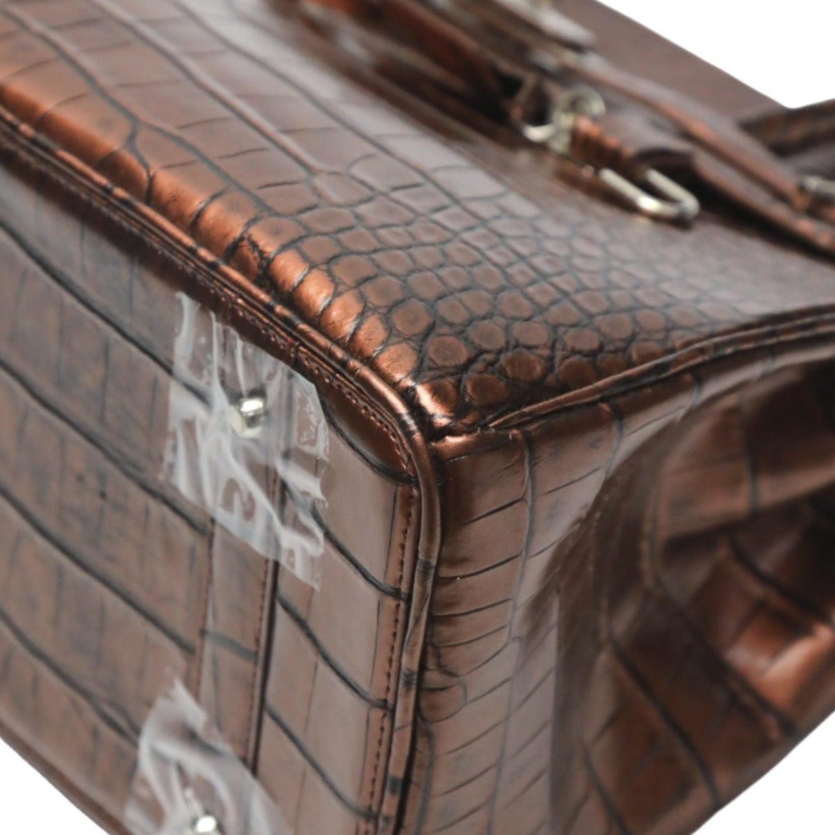 クロコダイル CROCODILE ハンドバッグ
ハンドバッグ メタリック 訳あり クロコダイル YB-2103 ブラウン 【SS】
【中古】