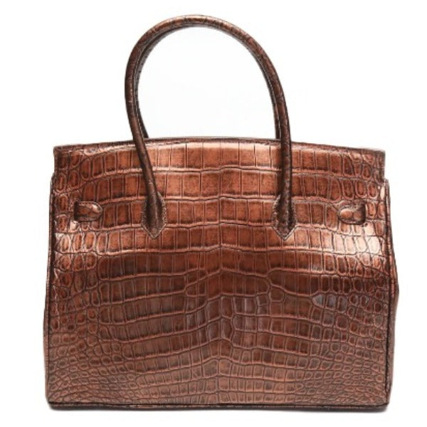 クロコダイル CROCODILE ハンドバッグ
ハンドバッグ メタリック クロコダイル YB-2103 ブラウン 【SS】
【中古】
