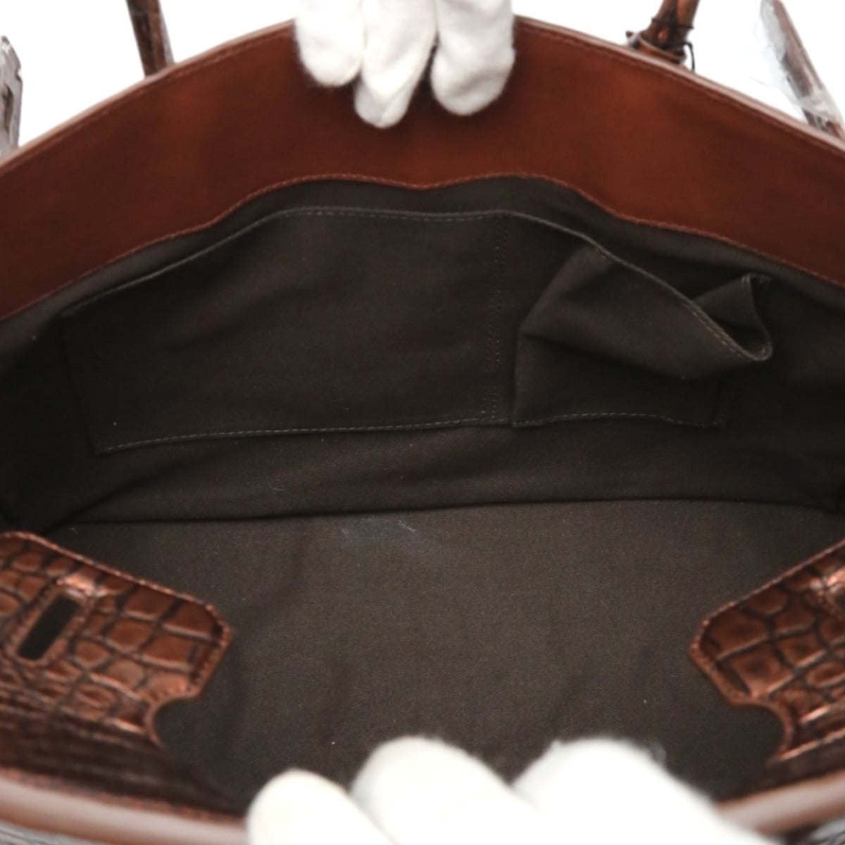 Crocodile handbag
Henlon Size 35 Crocodile YB-2103 Brown